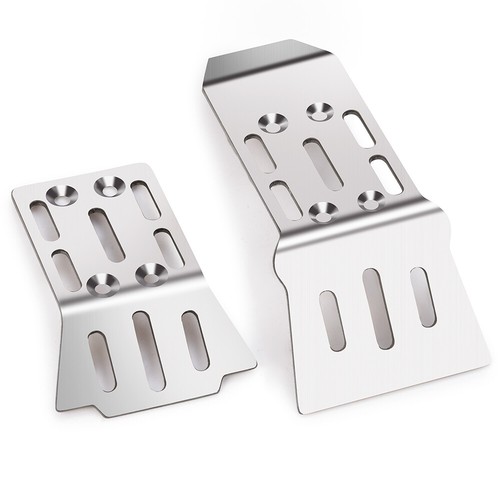 Stainless Steel Front Rear Chassis Armor Protector For 1/18 Granite Grom RC Car - Picture 2 of 5