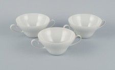Bj&oslash;rn Wiinblad f&uuml;r Rosenthal, ein Set aus drei Bouillonbechern. 1980er Jahre.