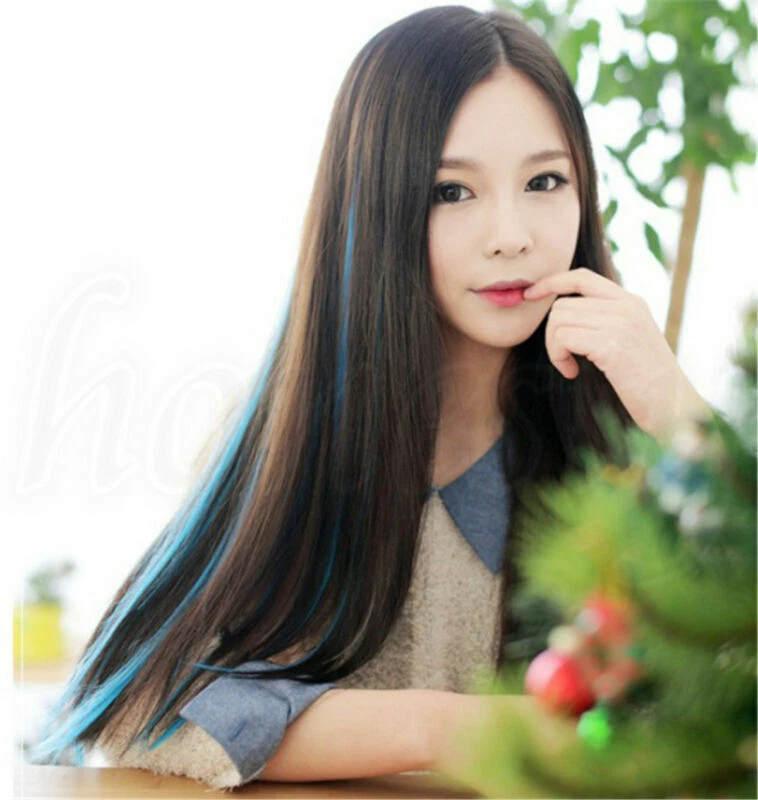 Paquete de 2 extensiones de oropel holográficas arco iris brillo clubbing hágalo usted mismo peinado Foto 3 de 4