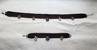 STARS JEWELRY SET -Necklace/Choker & Bracelet- black woven cloth & star charms — photo 1