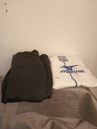 Mizuno Softball Pants Lot Women's Adult Large White with Navy Stripe And Black - Picture 6 of 12