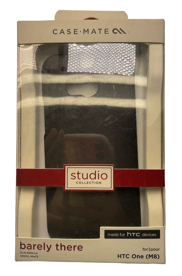 Funda Case-Mate Barely There para HTC One M8, Negra Foto 3 de 4