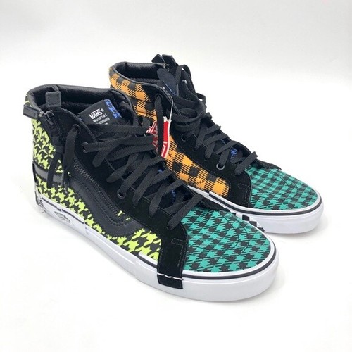 ZAPATOS VANS SK8-HI REEDICIÓN MULTI CUADROS UNISEX HOMBRE TALLA 8.5 = MUJER TALLA 10 NUEVOS - Imagen 1 de 7