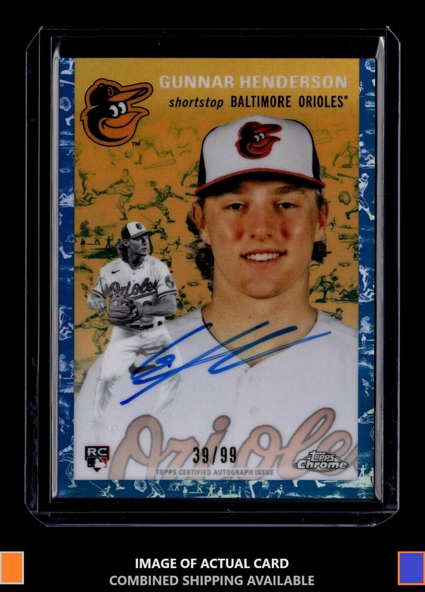 無料発送 2023 Toile/Blue Henderson Gunnar Platinum Chrome Topps その他