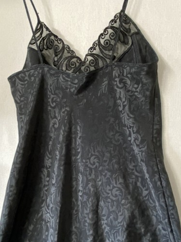 Abito slip raso Val Mode lingerie taglia media bambola bambino camicia da notte nera - Foto 4 di 9