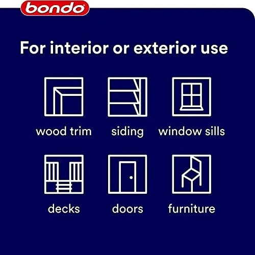 3M Bondo Wood Filler 30 oz (850.49 g) with Bondo Cream Hardner wood 0.5 oz (14g) - Picture 9 of 12