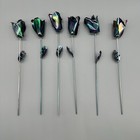 Forever Rose Set Of 6 Metal Holographic Multicolor Retro