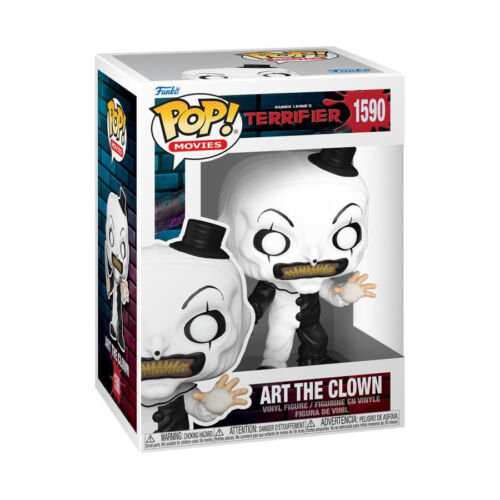 2 SET - Terrifier Art the Clown with Bike 1590 1591 Funko Pop Vinyl Figure NEW - Picture 2 of 3