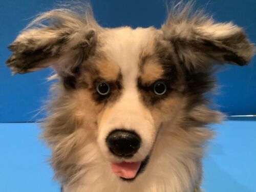OOAK PETSIES brand plush MINIATURE AUSTRALIAN SHEPHERD - Picture 5 of 8