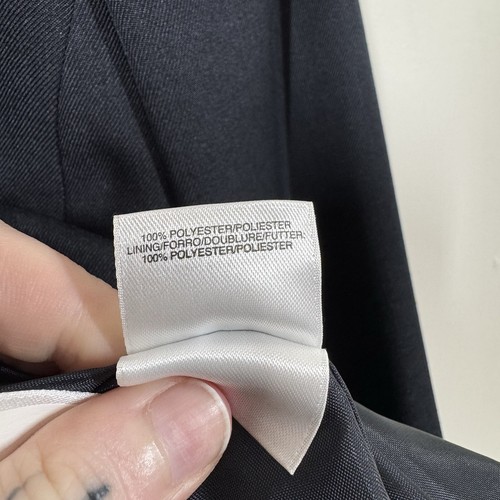 Kasper Marineblau Jakobsmuschelsaum Anzug Sakko Blazer Größe 14 Büro Karriere Arbeit - Bild 13 von 13