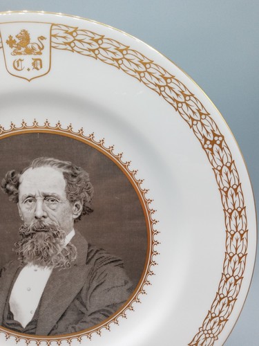 Spode The Charles Dickens Centenary Plate 1870-1970 - 101/2" Bone China - Inglaterra - Imagen 4 de 7