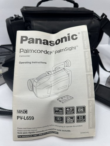 Panasonic PV-L679D Palmcorder for parts or repair w/manual **Read** - Picture 3 of 11