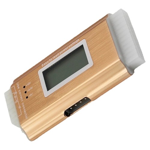 Aluminum PC Power Supply Tester with Digital LCD for Computer Voltage Testing - Afbeelding 2 van 8