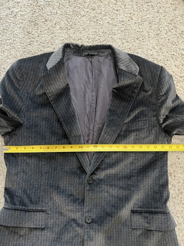 THEORY Luxe Plush Velvet Tuxedo Blazer Dark Grey Sporty Business Casual 46R - Picture 9 of 17