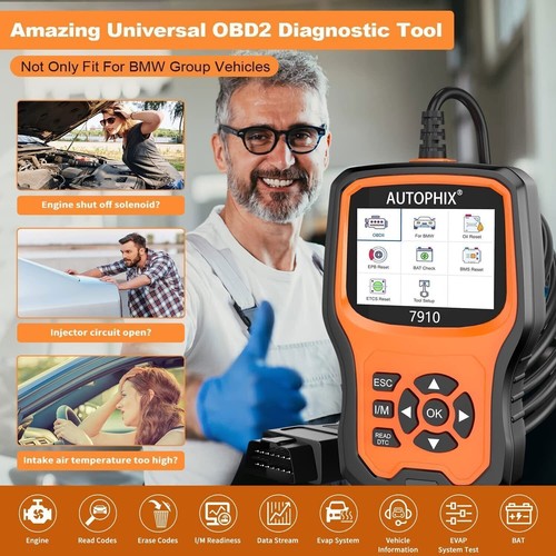 Autophix 7910 OBD2 Full System Diagnostic Scanner ABS SRS SAS EPB Fit For BMW - Picture 5 of 12