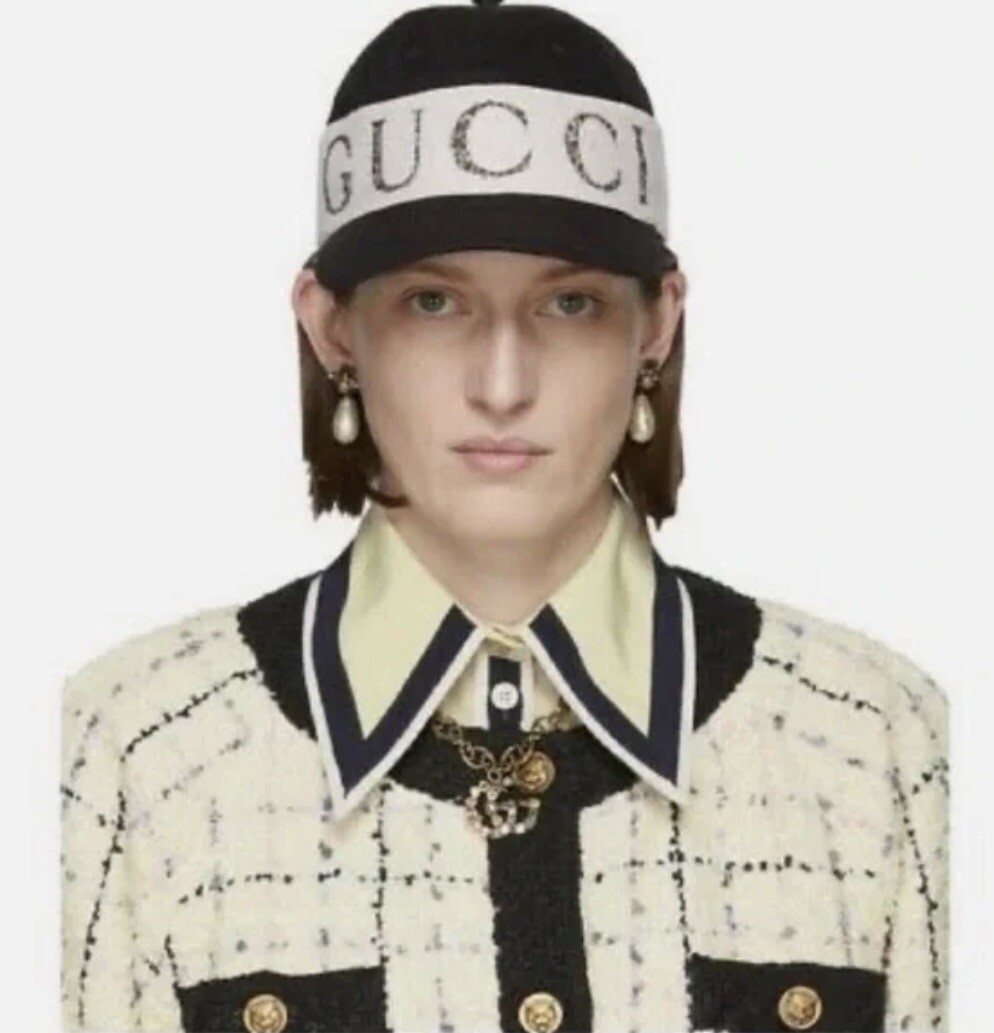 【未使用】GUCCI Worldwide Baseball Cap Gucci Worldwide Logo Baseball Cap Gucci