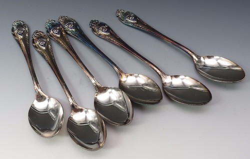 JCI Japan Nickel Silver Spoon Set of 6 by SHOBIDO - Imagen 2 de 8