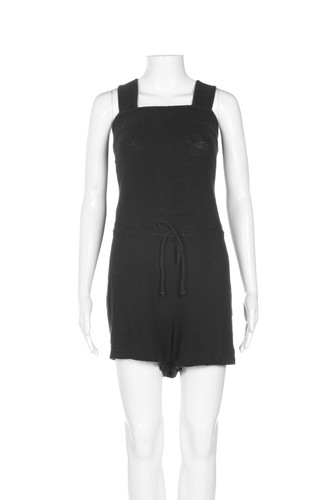 MADEWELL Terry Cloth Romper Medium Black Mini Draw