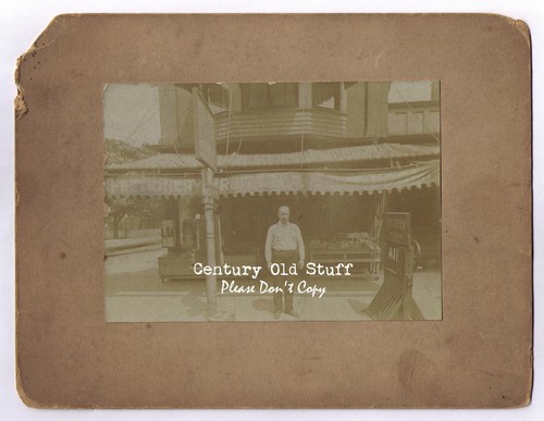 Antique Photo of Ice Cream Parlor & Confectionery Store, Storefront - Picture 1 of 2