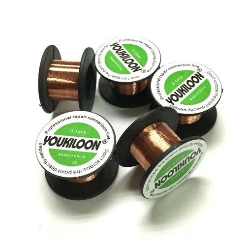 FILO DI RAME YOUKILOON ISOLATO ULTRASOTTILE 0.1mm RIPARAZIONI E PONTICELLI 15mt - 第 5/6 張圖片