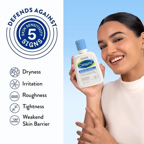 Cetaphil detergente pelle delicato per Mosturisatio & Balance pelle PH, 125 ml - Foto 3 di 6