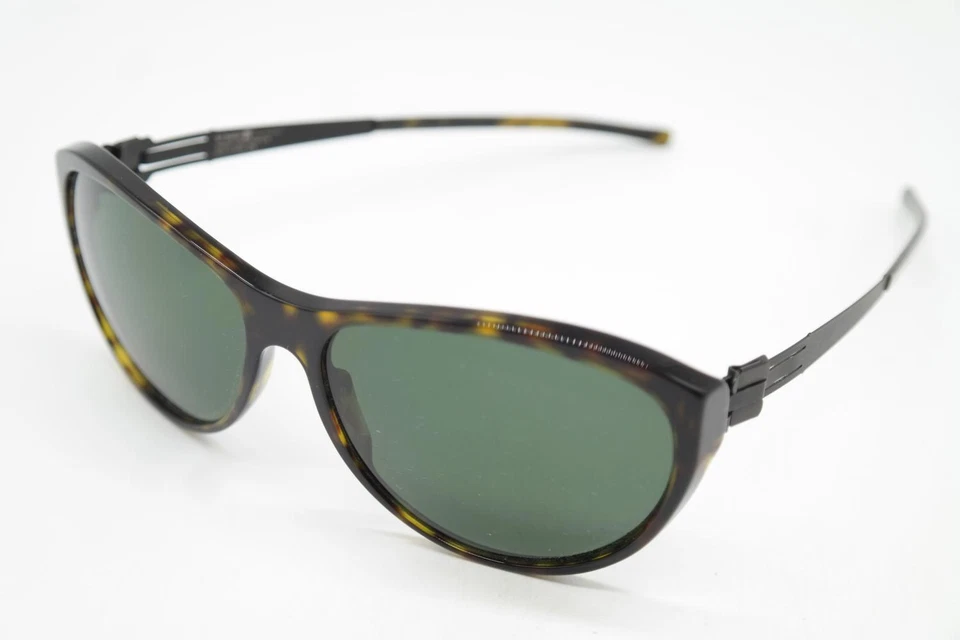 Lunettes De Soleil IC! Berlin Superfluid Marron Noir Ovale Neuves - Photo 3/4