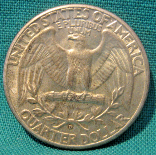 1939-D Washington 90% Silver 25c-High Luster-Sharp Details-AU+-#405 - Picture 2 of 2