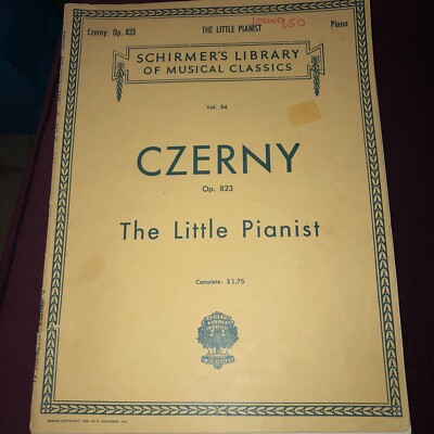 Czerny Op. 823 The Little Pianist-Schirmer’s Library Of Musical Classics | eBay Czerny Op. 823 The Little Pianist-Schirmer’s Library Of Musical Classics | eBay