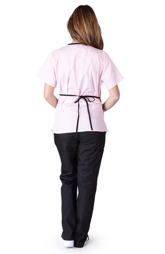 Medical Nurse Scrubs NATURAL UNIFORMS Contrast Mock Set Size XS S M L XL 2XL 3XL - Picture 24 of 24