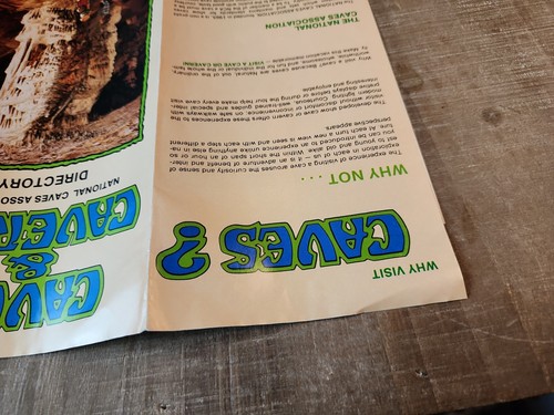 Vintage Reiseprospekt National Caves Association Höhlen & Höhlen Verzeichnis - Bild 6 von 7