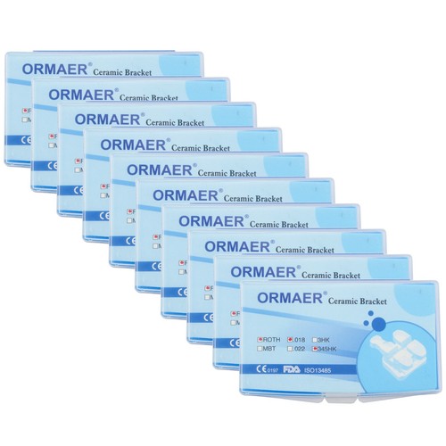 ORMAER 3M Soportes de Ortodoncia Dental Cerámica Roth MBT 018 Ranura 3 4 5 Ganchos Malla - Imagen 23 de 38