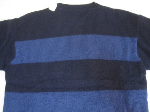 Suéter a Rayas de Lana Shetland Logotipo Escudo Tommy Hilfiger De Colección (Azul | Grande) - Imagen 16 de 21