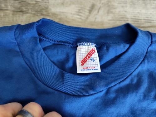 Vintage Over The Hill Single Stitch T-Shirt Size XL Blue Made In USA Funny Tee - Picture 6 of 12