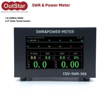 4.3" CQV-SWR-508 1.8-54MHz 200W SWR  Power Meter Digital PWR SWR Meter