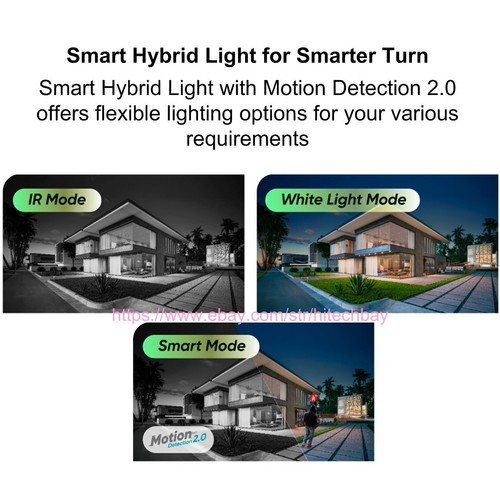 Hik 4MP DS-2DE2C400MWG-E ColorVu Smart-Hybrid-Light PT PoE Camera 2-Way Audio - Picture 2 of 10