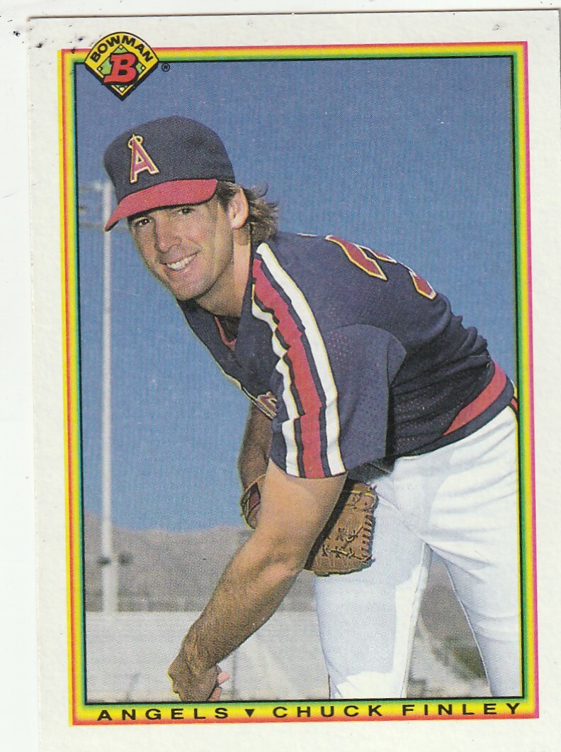 FREE SHIPPING-MINT-1990 Bowman Chuck Finley #289 ANGELS PLUS