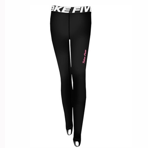 Take Five Womens Skin Tight Compression Base Layer Stirrup Leggings Black 105 - Bild 3 von 7