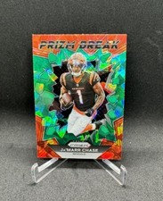 2023 Panini Prizm Ja’Marr Chase Prizm Break Green Ice SP #PB-10 Bengals