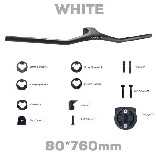 -40° Degree for Frame 740mm Full Carbon Fibre Integrated Cockpit MTB Handlebars - Picture 26 of 44