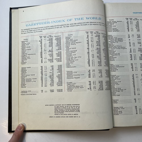 Hamond Contemporary World Atlas New Perspective Ed 1967 Hardcover USA - Picture 3 of 5