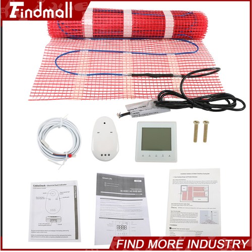 Electric Floor Heat Mat Kit (10-100sqft), 120V Underfloor Radiant Heating System - Picture 2 of 23