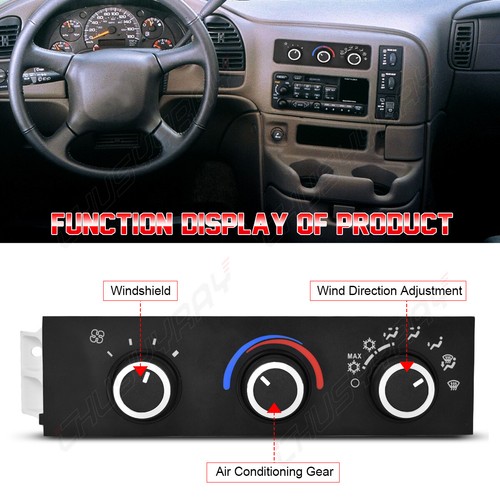 For Chevrolet GMC Express 2500 3500 599-217 A/C Heater Climate Control Panel - Picture 3 of 9