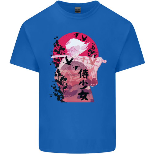 Anime Samurai Woman With Sword Kids T-Shirt Boys Girls - Picture 30 of 77