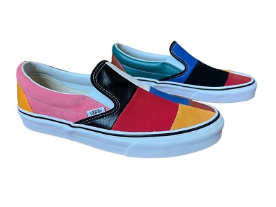Vans Classic Slip On Patchwork Multi Color Mens model 721278
