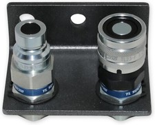 1/2" NPT Thread Flat Face Hydraulic Quick Couplers with Mounting Bracket TL23B-2 4