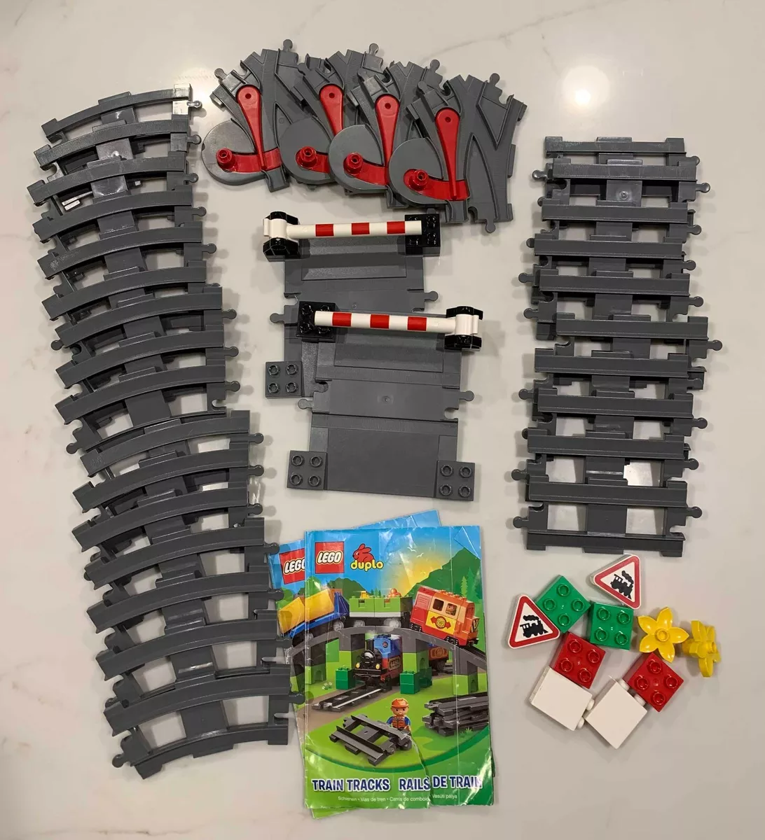 2 Complete LEGO Duplo Track System Train Accessory Sets (10506)