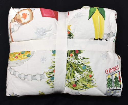 Pottery Barn Elf Movie Full Queen Comforter & 2 Standard Shams Set NEW with Tags - Picture 14 of 17