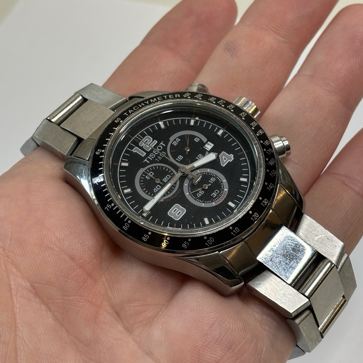 Tissot V8 Quartz Chronograph Watch - Stainless Steel -Men's Tissot V8 Quartz Chronograph Watch - Stainless Steel -Men's