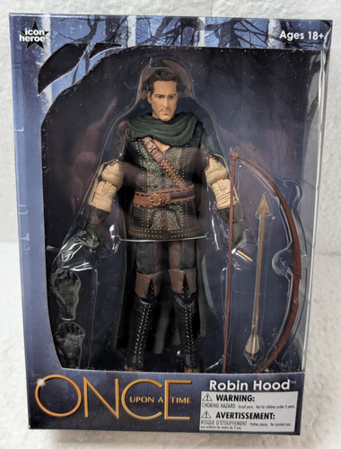 Robin Rood Toy ROBIN HOOD ONCE UPON A TIME Action Figure-Icon Heroes TV Series Sealed ...