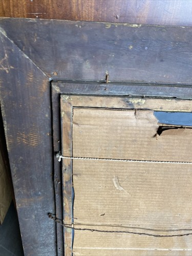 Large 1970's Vintage LA Gilt Wood Gold Framed 1”  Mirror 41” H 26” W - Picture 12 of 15